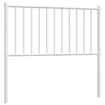 metal Headboard White 90cm