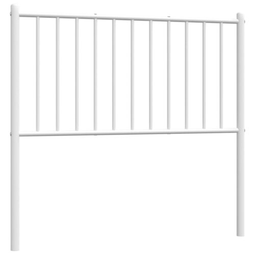 metal Headboard White 90cm