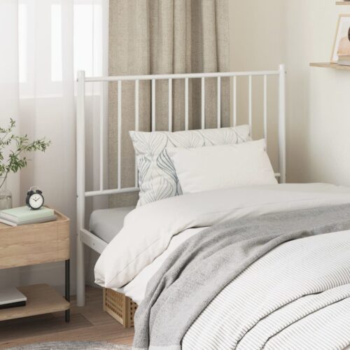 metal Headboard White 90cm - Image 2