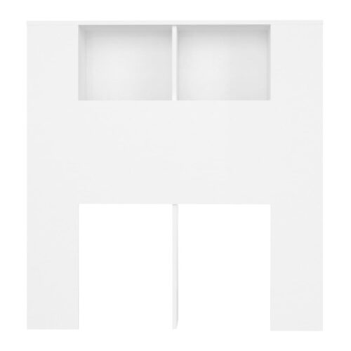 Headboard Cabinet White 100x18.5x104.5cm - Image 4