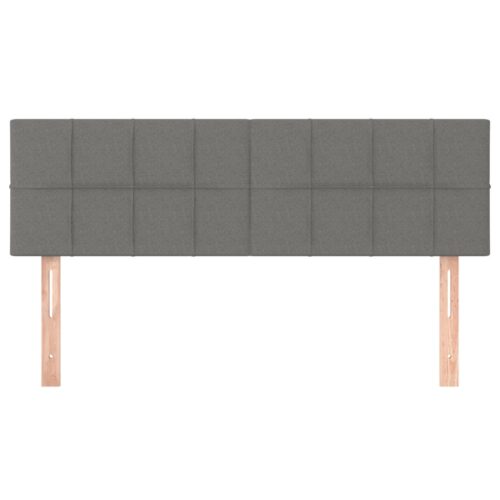 2pcs Headboards Dark Grey 72x5x78/88cm Fabric Double Size Bed Frame Head Board - Image 3