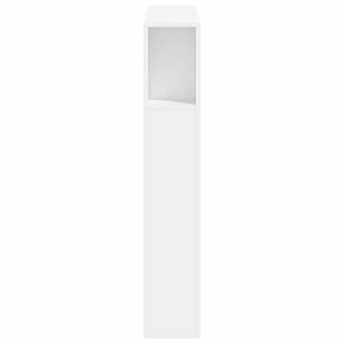 LED Lights Cabinet Wooden Bed Frame Head Storage Shelf Bedhead 180cm - Image 7