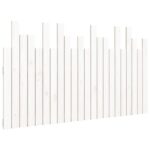 Wall Headboard White 140cm Solid Wood Pine
