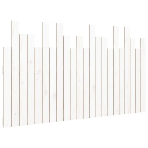 Wall Headboard White 140cm Solid Wood Pine