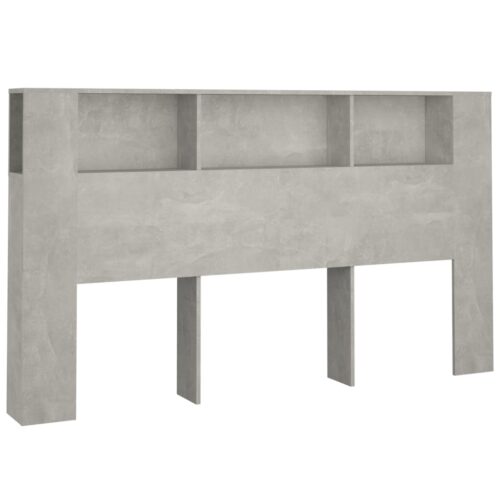 Headboard Cabinet Concrete Grey 180cm