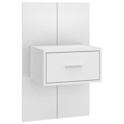 Bed Headboard with Cabinets White 160cm Engineered Wood - Image 4