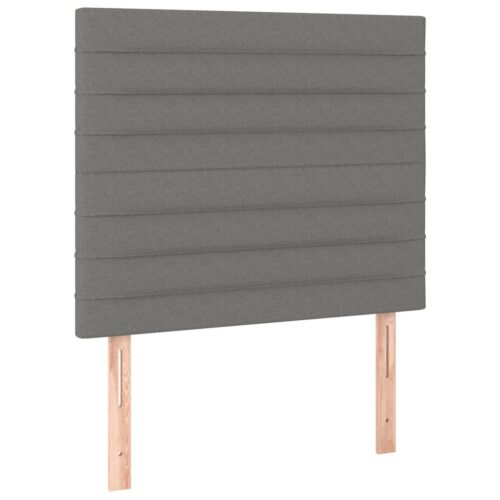 LED Headboard Dark Grey 100cm Fabric - Image 4