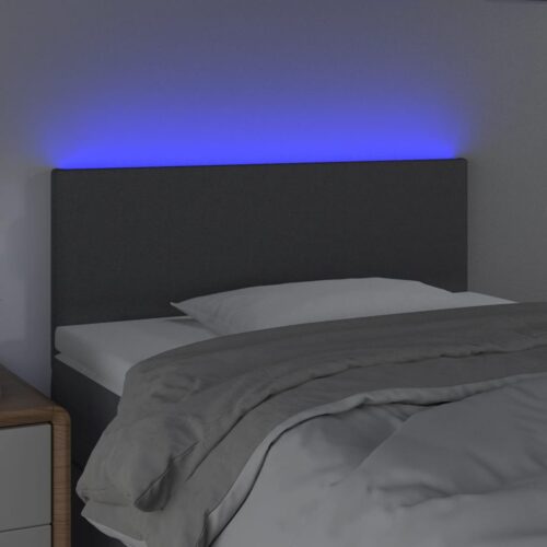LED Headboard Dark Grey 100cm Fabric - Image 3