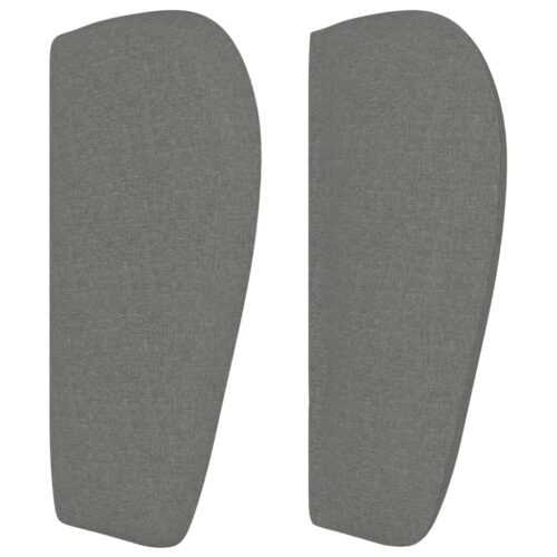 Headboard with Ears Dark Grey 103x23x78/88cm Fabric - Image 4