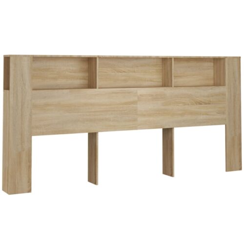 Headboard Cabinet Sonoma Oak 220x18.5x104.5cm
