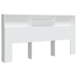 Headboard Cabinet White 200cm