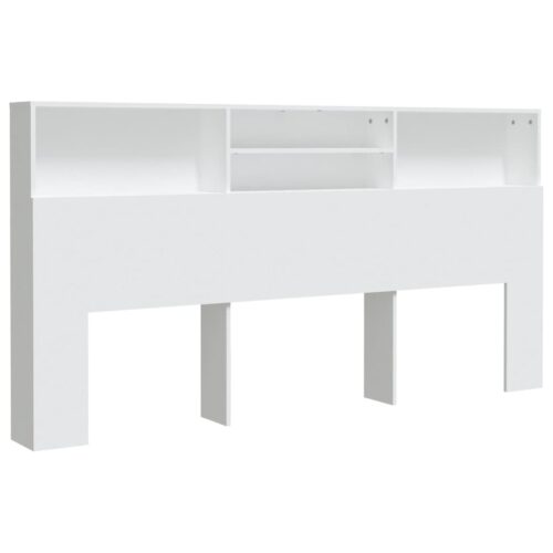 Headboard Cabinet White 200cm