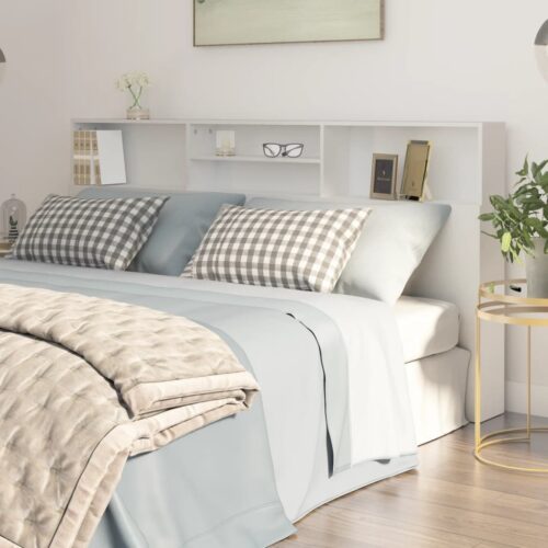 Headboard Cabinet White 200cm - Image 2