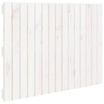Wall Headboard White 95.5cm Solid Wood Pine