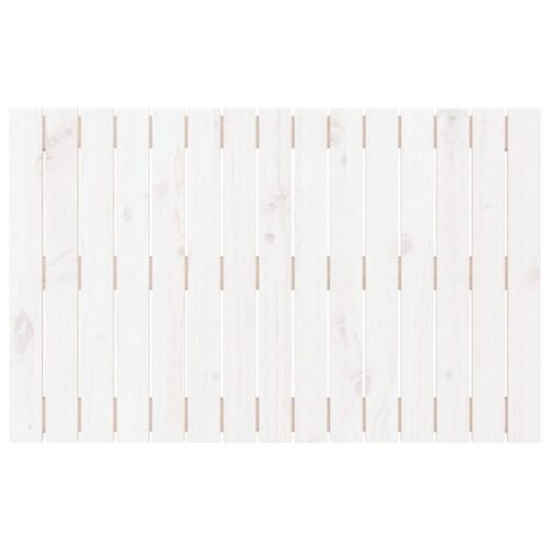 Wall Headboard White 95.5cm Solid Wood Pine - Image 4