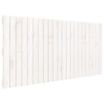 Wall Headboard White 140cm Solid Wood Pine