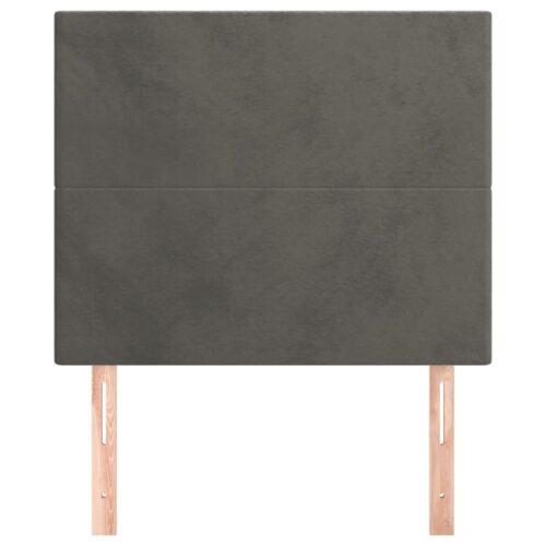2pcs Headboards Dark Grey 80x5x78/88cm Fabric Queen Bed Frame Head Board Bedhead - Image 3