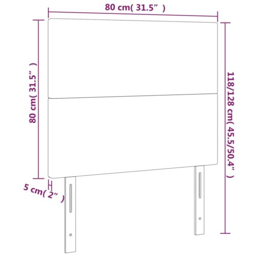 2pcs Headboards Dark Grey 80x5x78/88cm Fabric Queen Bed Frame Head Board Bedhead - Image 8