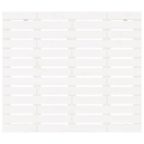 Wall Headboard White 96cm Solid Wood Pine - Image 4