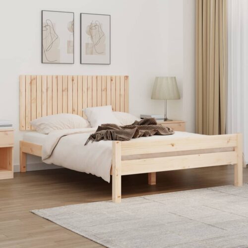 Wall Headboard 140cm Solid Wood Pine - Image 2