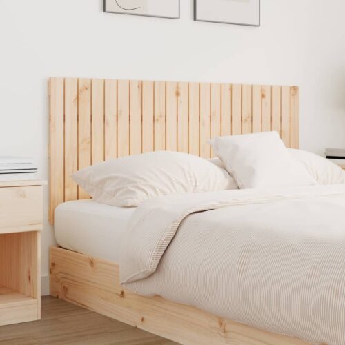 Wall Headboard 140cm Solid Wood Pine - Image 3