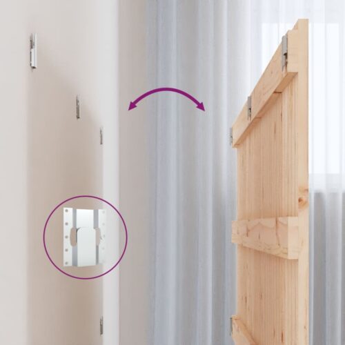 Wall Headboard 140cm Solid Wood Pine - Image 6