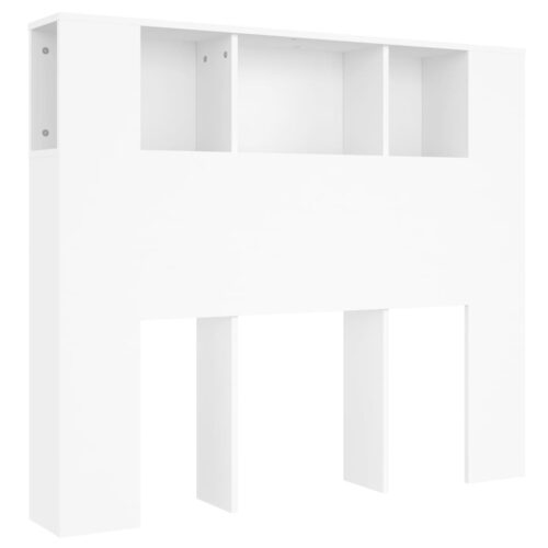Headboard Cabinet White 120cm
