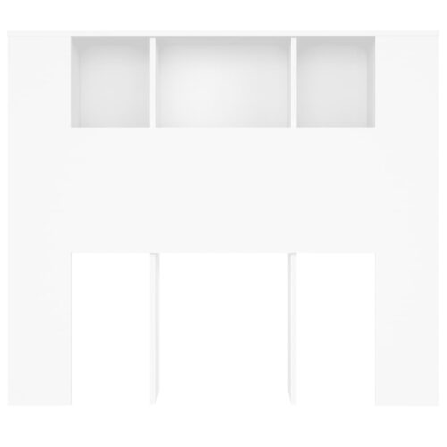 Headboard Cabinet White 120cm - Image 4
