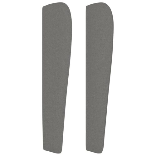 Headboard with Ears Dark Grey 163cm Fabric - Image 4