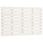 Wall Headboard White 96cm Solid Wood Pine