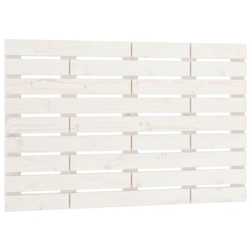 Wall Headboard White 96cm Solid Wood Pine