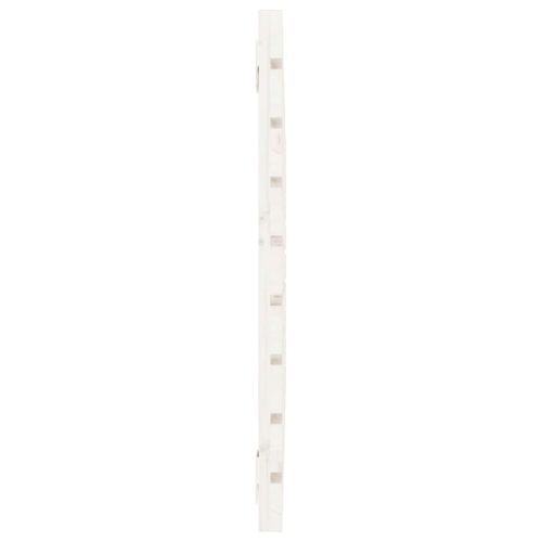 Wall Headboard White 96cm Solid Wood Pine - Image 5