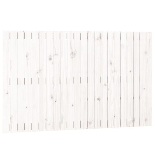 Wall Headboard White 140cm Solid Wood Pine