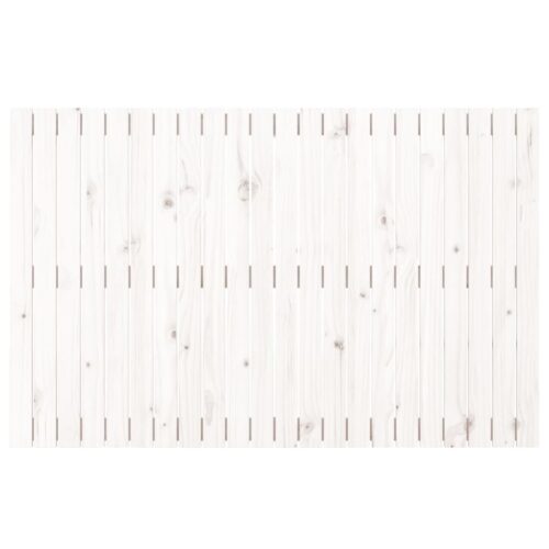 Wall Headboard White 140cm Solid Wood Pine - Image 4