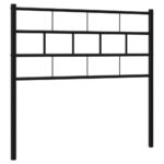 metal Headboard Black 107cm King Single