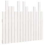 Wall Headboard White 95.5cm Solid Wood Pine