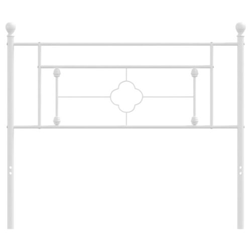 Metal Headboard White 107cm King Single - Image 3