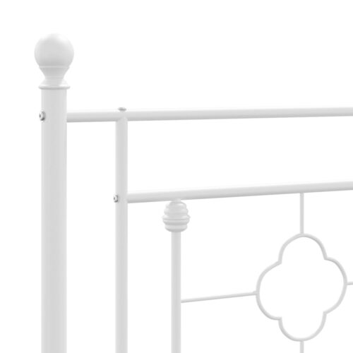 Metal Headboard White 107cm King Single - Image 6
