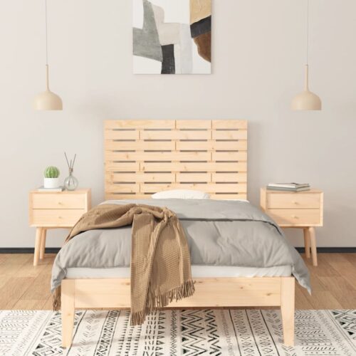 Wall Headboard 96cm Solid Wood Pine - Image 3