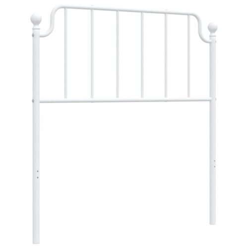 metal Headboard White 90cm