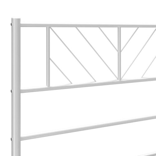 metal Headboard White 107cm King Single - Image 5