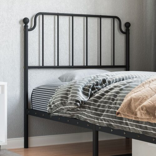 metal Headboard Black 90cm - Image 2