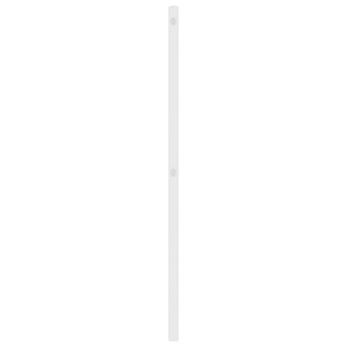 White Metal Headboard Industrial Bed Frame Head Steel Bedhead Single Size 95cm - Image 4