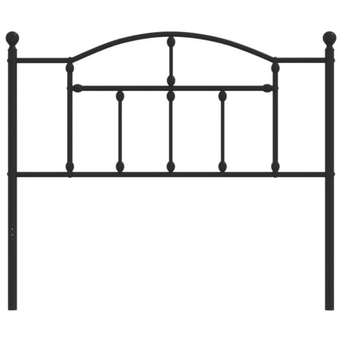 metal Headboard Black 107cm King Single - Image 3