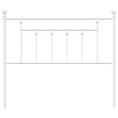 metal Headboard White 107cm King Single - Image 4