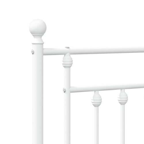 metal Headboard White 107cm King Single - Image 6