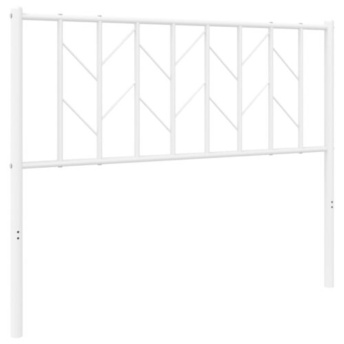metal Headboard White 107cm King Single