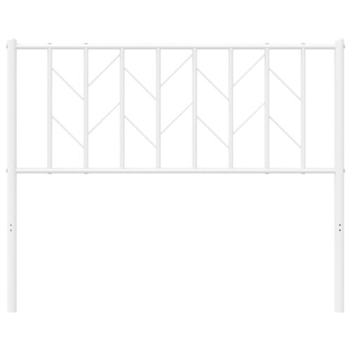 metal Headboard White 107cm King Single - Image 4