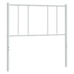 metal Headboard White 107cm