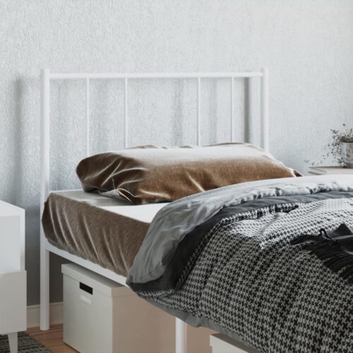 metal Headboard White 107cm - Image 3